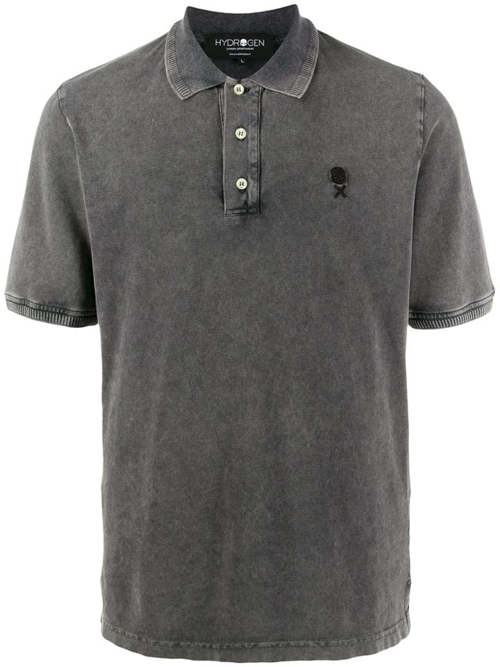 Hydrogen Branded Polo Shirt - Grey