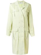 Jean Louis Scherrer Vintage Double Breasted Coat, Women's, Size: 38, Green