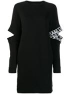 Karl Lagerfeld Cut-out Sleeve Dress - Black