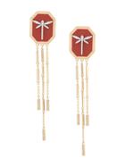 Anapsara Dragonfly Earrings - Yellow Gold