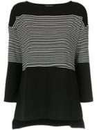 Gloria Coelho Striped T-shirt - Black
