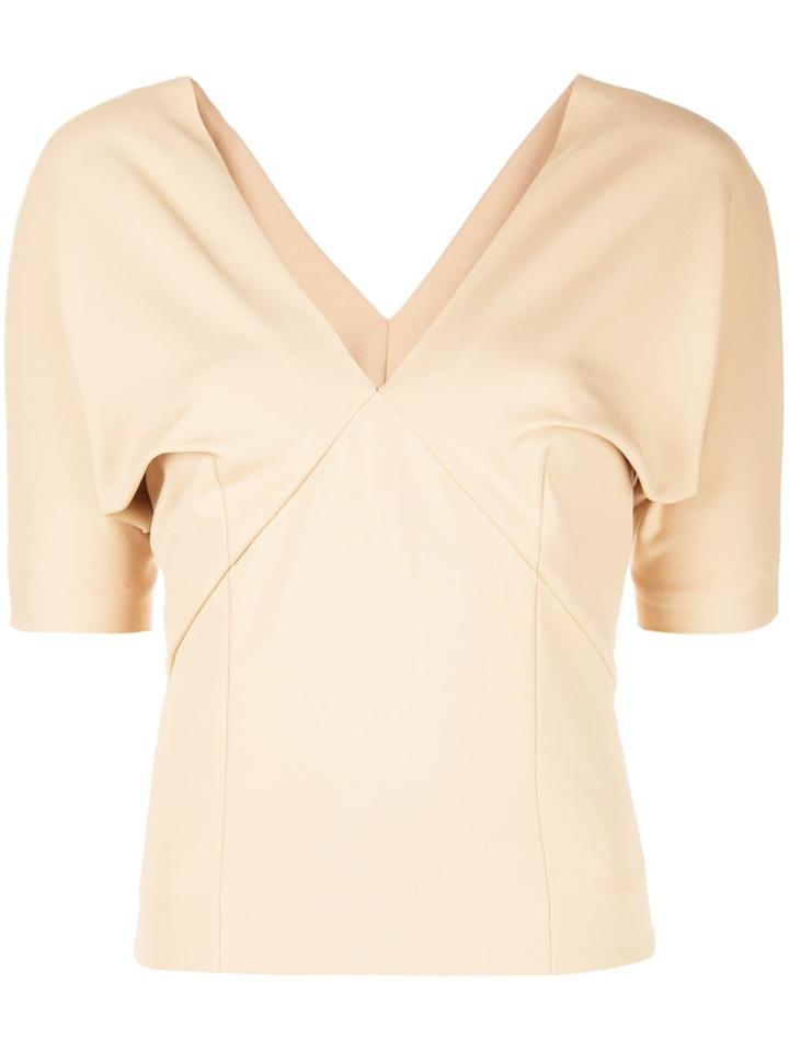 Haider Ackermann V-neck Draped Blouse - Brown