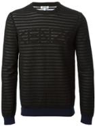 Kenzo Logo Striped Sweatshirt - Black