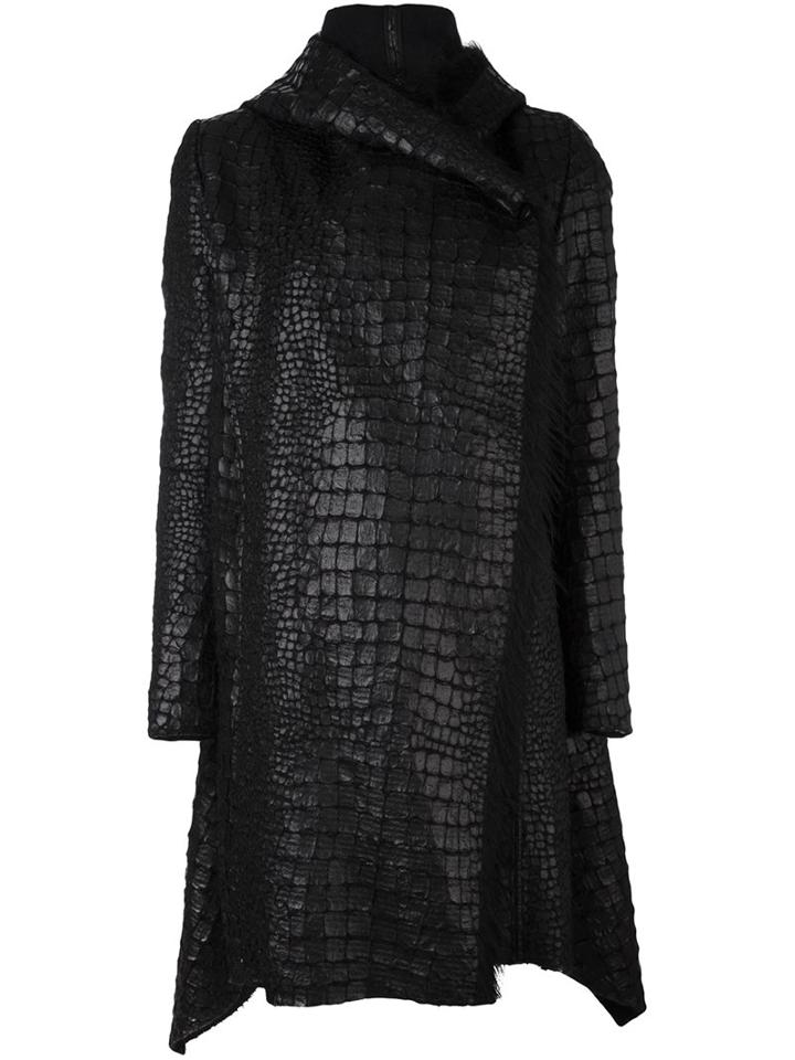 Masnada Crock Effect Wrap Coat