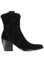 Kennel & Schmenger Stitching Detail Ankle Boots - Black