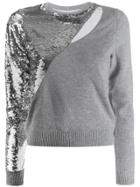 Rta Sequin-embellished Jumper - Grey