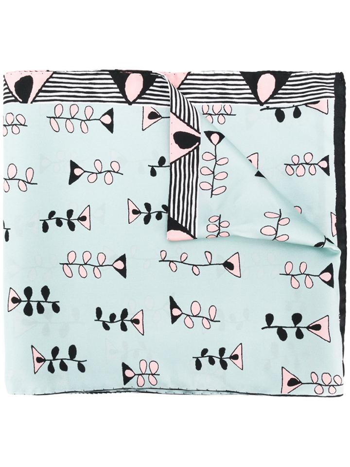 Marni Geometric Print Scarf - Blue