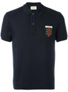 Gucci - Web Crest Polo Shirt - Men - Cotton/spandex/elastane - Xl, Blue, Cotton/spandex/elastane
