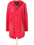 Mr & Mrs Italy Tropical Print Parka Coat - Red