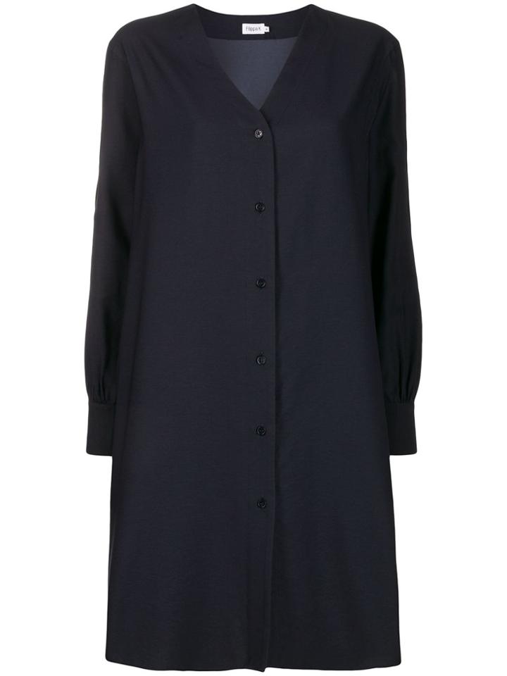 Filippa-k Isobel Shirt Midi Dress - Blue