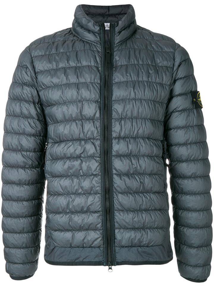 Stone Island Garment-dyed Micro Yarn Down Packable Jacket - Blue