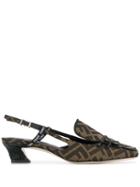 Fendi Fendi 8j6944a84h F16z7 Tobacco Black Leather/fur/exotic