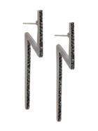Federica Tosi Crystal Earings - Black