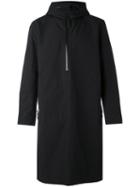 11 By Boris Bidjan Saberi - Half Zip Raincoat - Men - Cotton/nylon/polyester - M, Black, Cotton/nylon/polyester