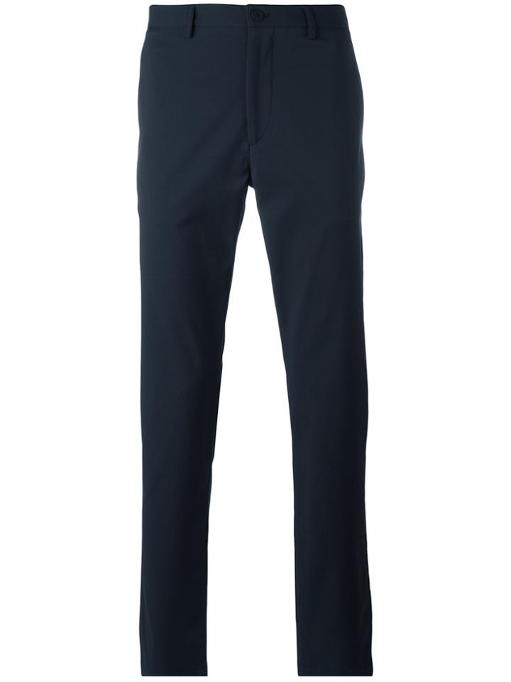 Theory Straight Leg Trousers - Blue