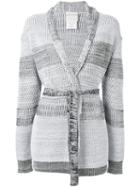 Stephan Schneider - Cry Belted Cardigan - Women - Cotton/wool - Xs, Blue, Cotton/wool