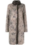 Manzoni 24 Floral Embroidered Coat - Nude & Neutrals
