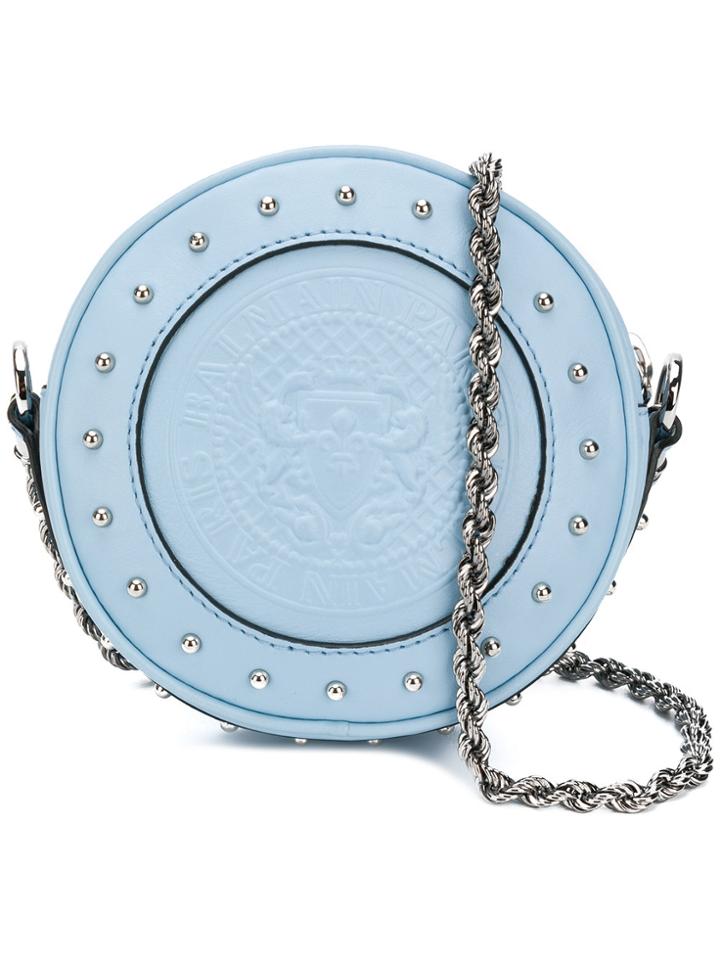 Balmain Disco Shoulder Bag - Blue