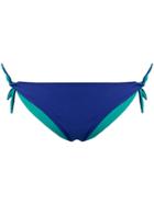 Semicouture Tie-side Bikini Bottoms - Blue