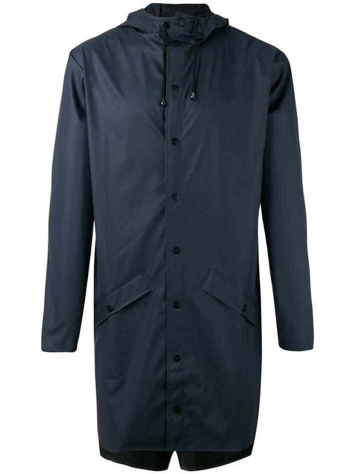 Rains Zipped Coat - Blue