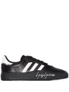 Y-3 Tangutsu Football Leather Sneakers - Black