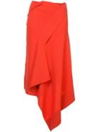 Roland Mouret Asymmetric Design Skirt - Orange