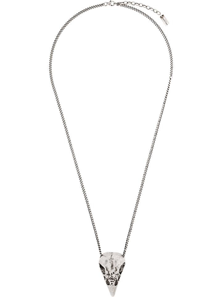 Saint Laurent Animal Skull Pendant - Metallic