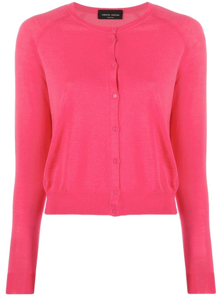 Roberto Collina Crew Neck Cardigan - Pink