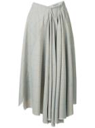 Nina Ricci Asymmetric Hem Skirt - Neutrals
