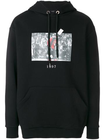 Throw Back Flu Game Hoodie - Black