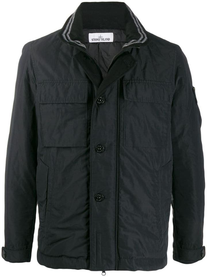 Stone Island Padded Down Jacket - Black