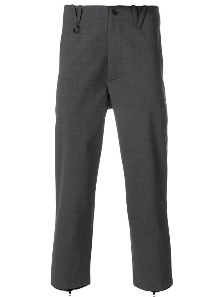 Oamc Cropped Tailored Trousers - Grey