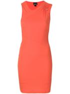 Just Cavalli Ruched Shoulder Dress - Yellow & Orange