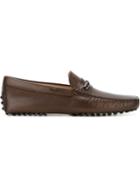 Tod S Classic Driving Shoes, Men's, Size: 6, Brown, Leather/rubber