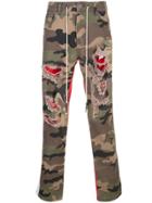 Mostly Heard Rarely Seen Two-tone Camouflage Trousers - Green