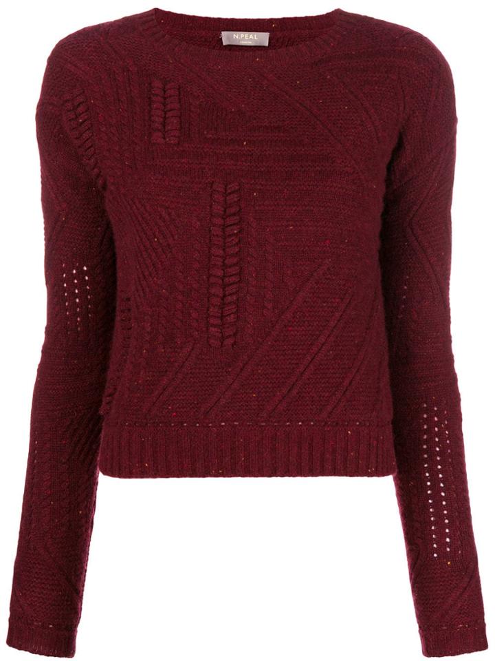 N.peal Cable-knit Sweater - Red