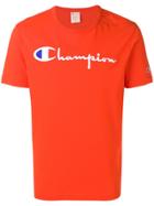 Champion Logo Print T-shirt - Orange