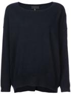 Nili Lotan Dropped Shoulders Cashmere Jumper - Blue