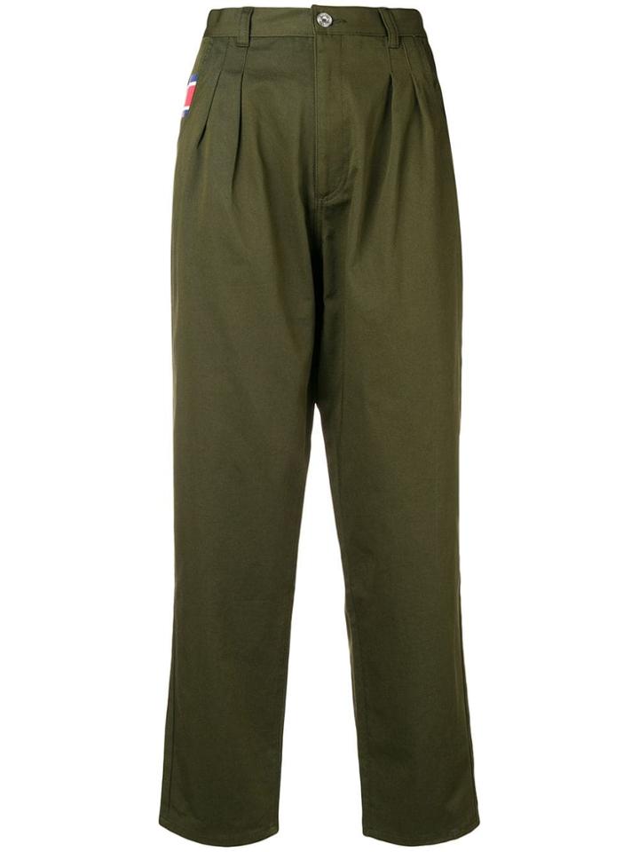 Être Cécile High Rise Cropped Trousers - Green