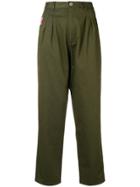 Être Cécile High Rise Cropped Trousers - Green