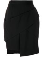 Versace Vintage Asymmetric Short Skirt - Black