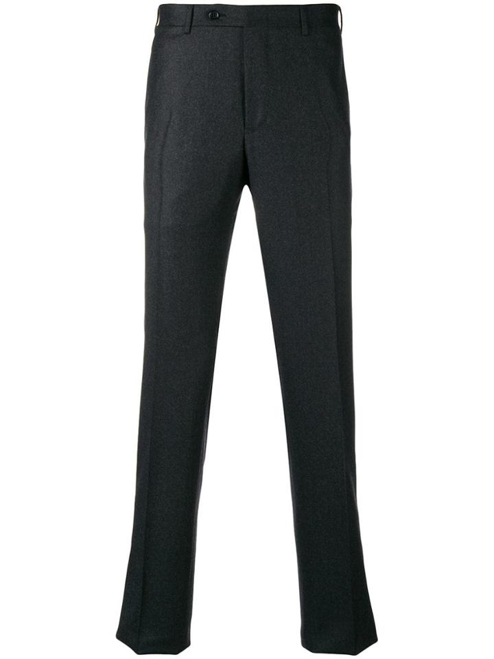 Canali Straight-leg Tailored Trousers - Grey