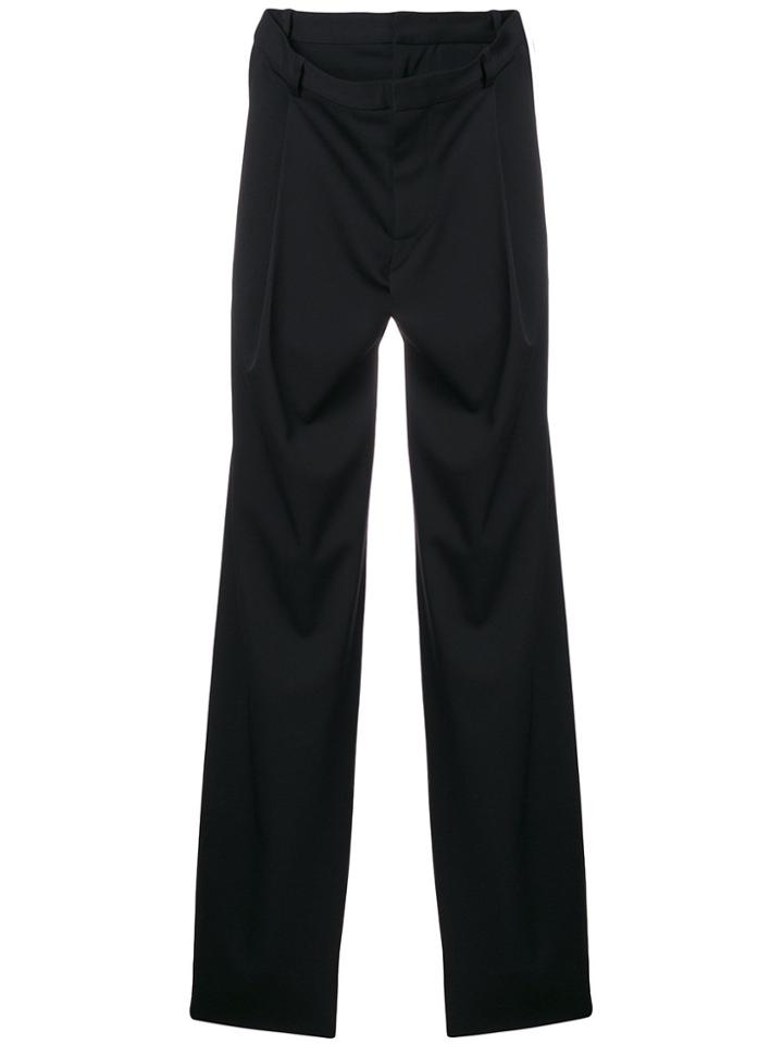 Y / Project Straight-leg Tailored Trousers - Black