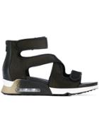 Ash Strapped Sneaker Sandals - Black