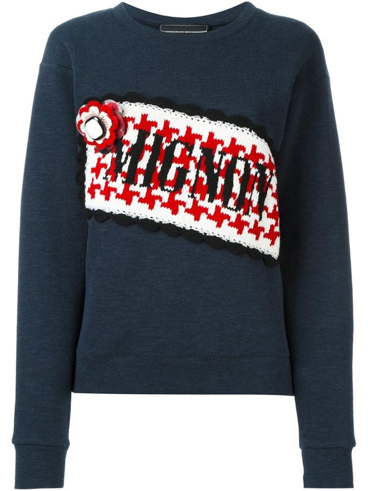Michaela Buerger 'mignon' Jumper, Women's, Size: Xs, Blue, Cotton/lurex/polyester/merino