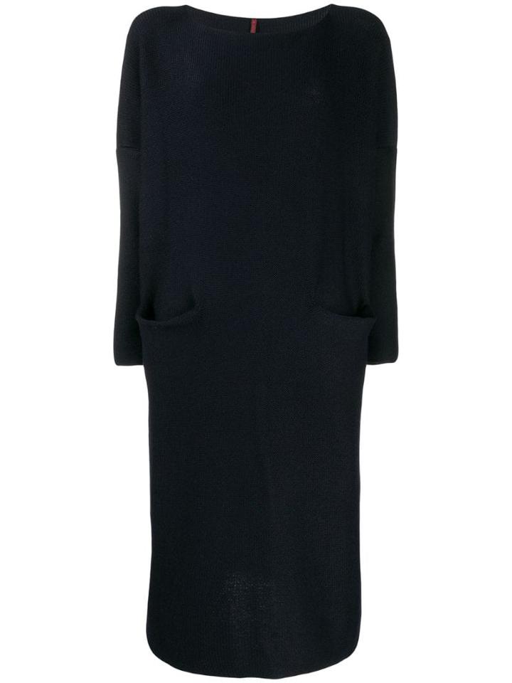 Daniela Gregis Oversized Knitted Dress - Blue