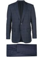 Ermenegildo Zegna Plaid Patterned Suit - Blue