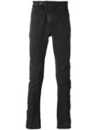 11 By Boris Bidjan Saberi Skinny Trousers, Men's, Size: Medium, Black, Cotton/spandex/elastane