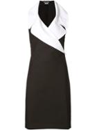 Boutique Moschino Contrast Collar Sleeveless Dress
