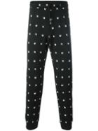 Mcq Alexander Mcqueen Woven Swallow Trackpants, Men's, Size: Medium, Black, Polyamide/spandex/elastane